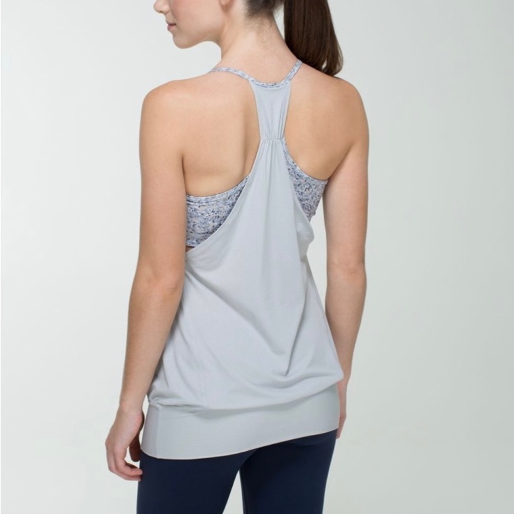 lululemon athletica Heather Gray Tank Top